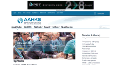 Desktop Screenshot of aahks.org