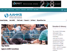 Tablet Screenshot of aahks.org